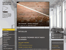 Tablet Screenshot of kunstverein-bellevue-saal.de